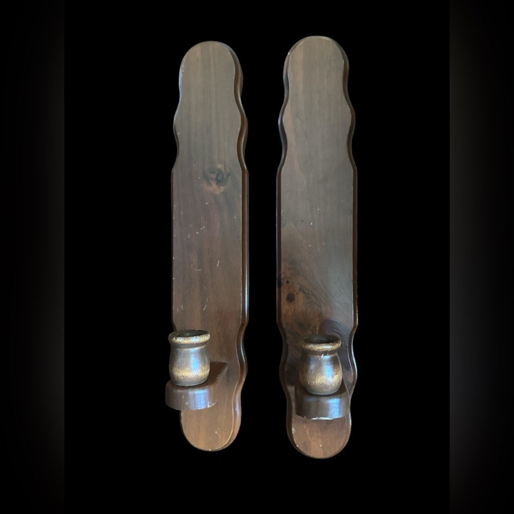 Wooden Wall Candle Holders